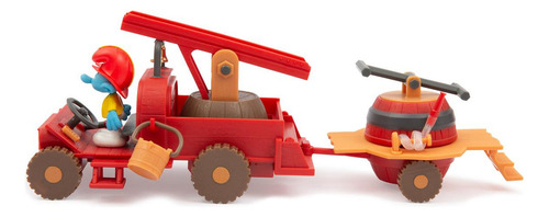 Pitufos Camión De Bomberos Con Figura Personaje Bombero