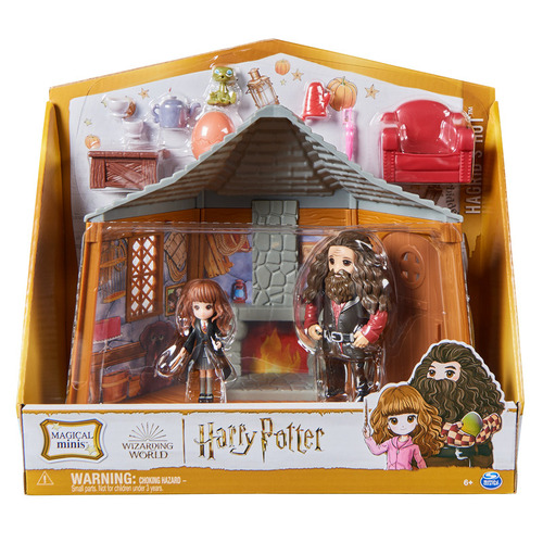 Wizarding World,cabaña De Hagrid, Con 2 Figuras Y Accesorios
