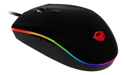 Mouse Gamer Usb Meetion Gm21 Ergonomico Cambia Color 4800dpi Color Negro