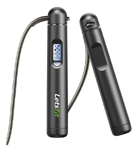 Corda de gravata Crossfit Gym Digital Cardio Counter Jump, cor preta