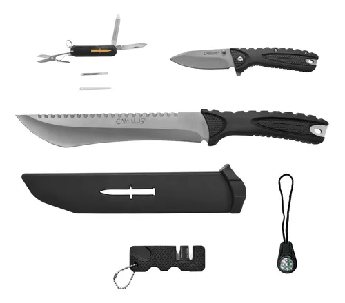 Cuchillo Machete Táctico Huntdown 9280 Militar Supervivencia