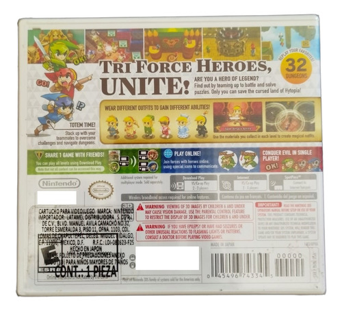 The Legend Of Zelda: Triforce Heroes 3ds Nintendo N3ds