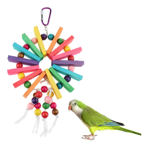 Bird Toys Parakeet Cage Toys Columpiándose Y Masticando 