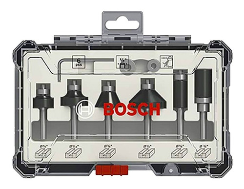 Set Fresas Bosch 1/4'' 2607017470