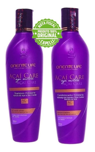  Shampoo E Condicionador Hidratante Açaí Home Care 300ml