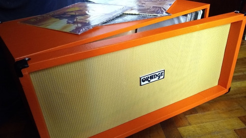 Mueble Amplificador Tipo Orange Para Discos De Vinilos Y Cds