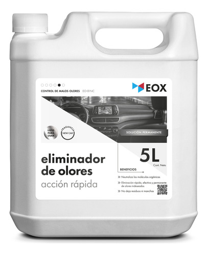 Eliminador De Olores Listo Para Usar New Car Eox 5 Litros