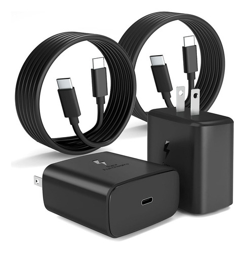 Cargador Tipo C De 45w Para Samsung S23 S24 Ultra 2 Piezas