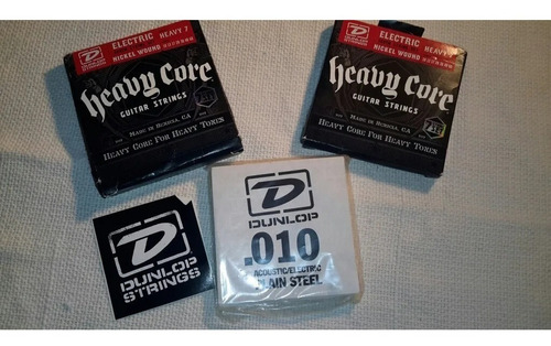 Imagen 5 de 6 de Cuerdas Guitarra Eléctrica Dunlop 10-60 Heavy Core 7 Cuerdas