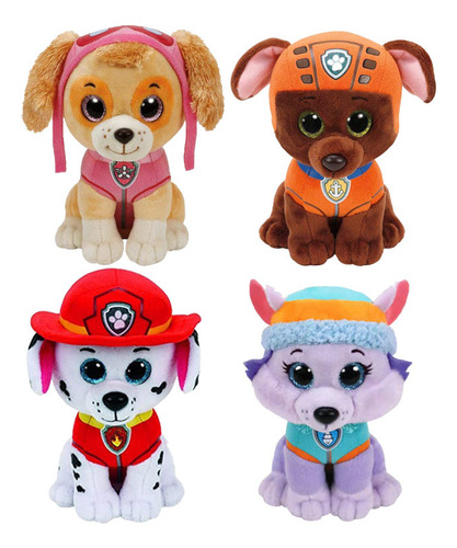 Juego De 4 Juguetes De Peluche Para Perros Paw Patrol Skye [