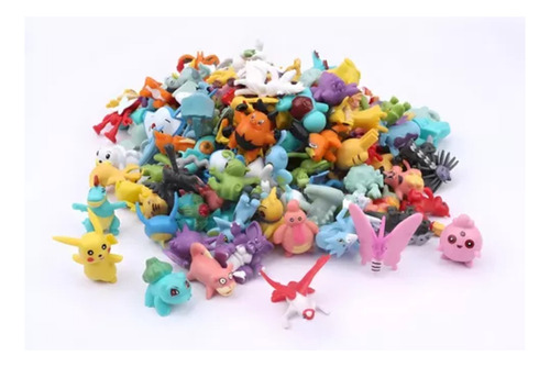 Kit 24 Mini Bonecos Action Figure Pokemon Aleatórios 2 Cm