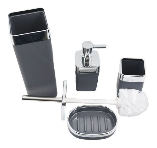 Imagem 4 de 4 de Kit Banheiro Com Acessórios Para Lavabo Líquido 4 Peça