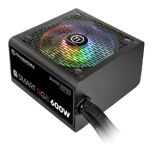 Fuente de poder para PC Thermaltake Technology Smart RGB Series SPR-600AH2NK-1 600W black 100V/240V