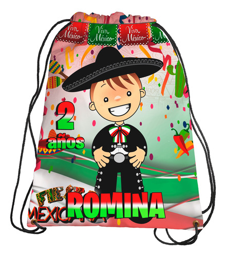 Morralitos Cumple Recuerdo Fiesta Mexicana Personalizado 50u