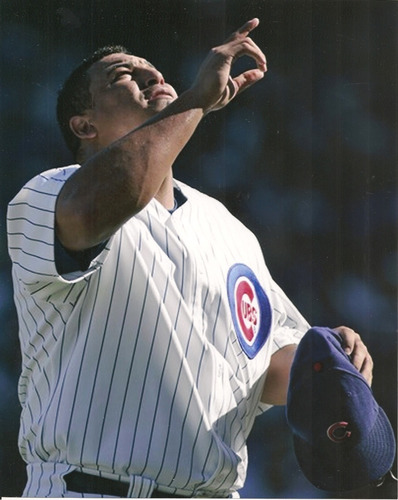 Carlos Zambrano / Foto Con Uniforme De Cachorros De Chicago