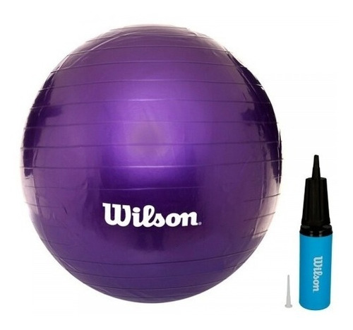 Pelota Pilates Wilson 55cm Violeta Con Inflador