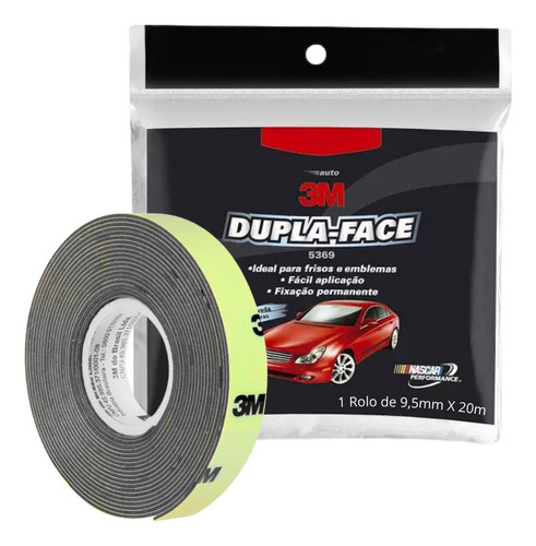 Fita Dupla-face Automotiva 3m 5369 Cinza - 9,5mm X 20m