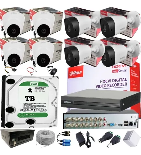 comprar Cámaras De Seguridad 1080p Dahua Dvr 16 Ch+8 Cámaras