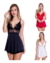 Comprar Kit Cu002F 3 Camisolas Sexy Sem Bojo - Lingeries Luxo