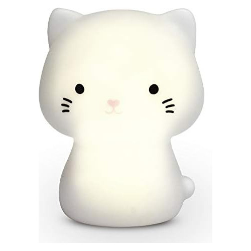 Kids Night Light  Rechargeable Cat Nursery Nightlight W...