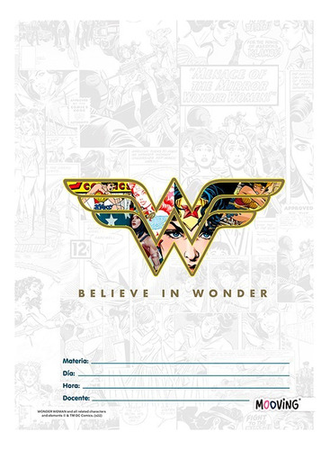 Separadores A4 Mooving Wonderwoman X6