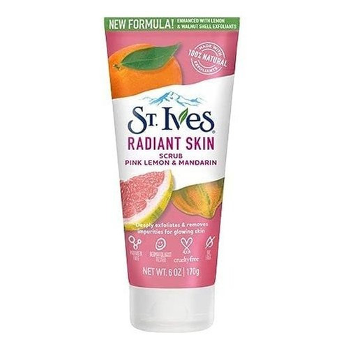 St Ives Scrub, Even & Bright Pink Limón Y Mandarina Naranja,
