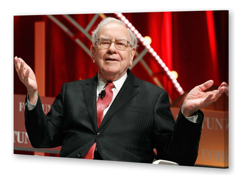 Cuadro 20x30cm Warren Buffet El Mejor Inversor Finanzas M3