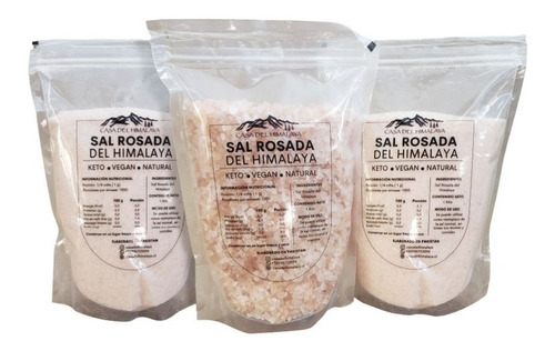 3kg Sal Rosada Del Himalaya Fina O Gruesa Envíos Todo Chile