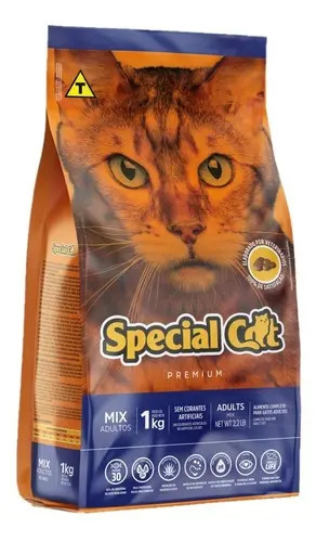 Ração Special Cat Premium Mix Adultos Gatos 1kg