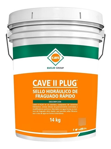 Cave Ii Plug, Sello Hidráulico Tineta 14 Kg