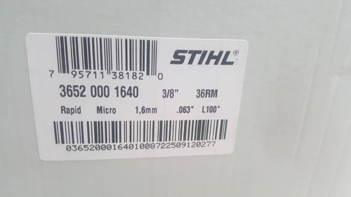 Cadena Para Motosierra Stihl 42 Dientes 3/8 Rapid Micro