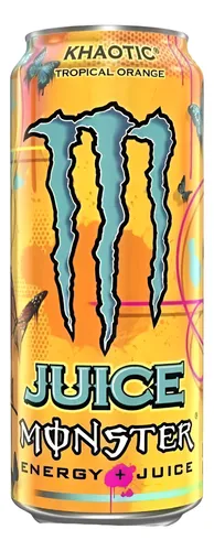 Energizante - Monster Khaotic Tropical Orange 473ml. Brasil.