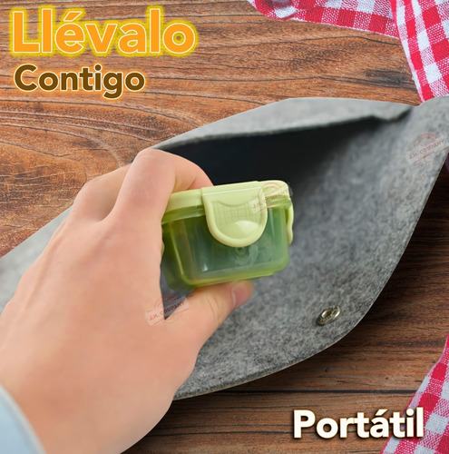 4 Pcs Mini Topper Recipiente Hermetico Cocina 10742 Color Multicolor