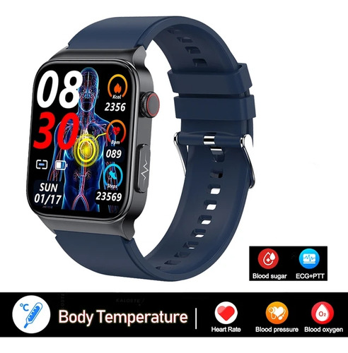 Smart Watch Hombre Azúcar En Sangre Ecg Presión Arteria 2024