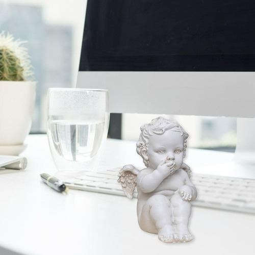 * 3x Estatua Nórdica De Ángulo De Querubín Adorno De Regalo