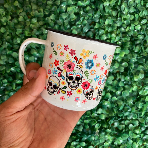 Imagen 5 de 10 de 48 Mini Tazas 6oz Peltre Mayoreo Tenangos Diseño Mexicanos