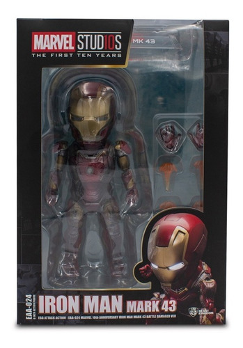 Ironman Mk 43 Battle Damaged - Beast Kingdom - Eaa