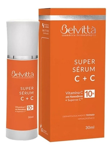 Imagem 1 de 8 de Super Serum C + C 30ml Belvittà - Nanosferas Vitamina C 10%