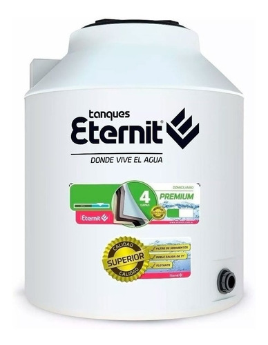 Imagen 1 de 1 de Tanque de agua Eternit Premium cuatricapa vertical 1100L de 1480 mm x 1070 mm