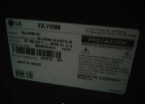 Imagen 5 de 10 de Tv Led Smart Tv LG 32 Pulgadas 32lv5500 Usado Para Reparar