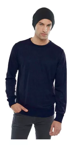 Sweater Hombre Liso Cuello Redondo Premium Importado