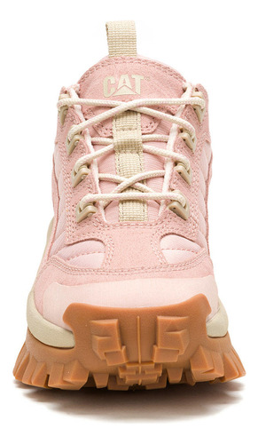 Zapatilla Cuero Mujer Intruder Rosa Palido Cat