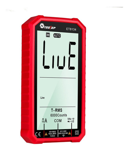 Tooltop Et8134 Multímetro De Tela Lcd Portátil De 4,7 Polega