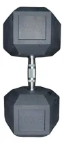Comprar Mancuerna Hexagonal 100 Lbs Wod Pro Caucho Cromada Color Negro