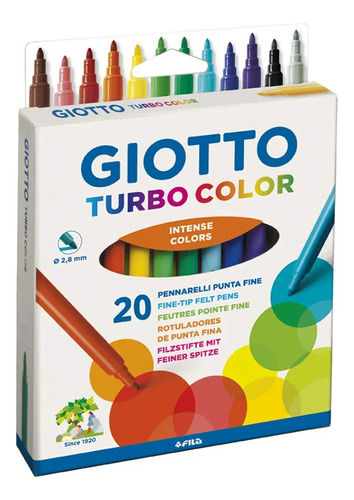 Marcadores Giotto Turbo Color X20 Unidades