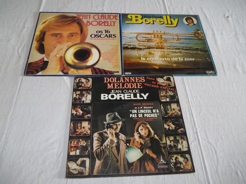 Lp Vinil - Jean-claude Borelly - 3 Discos