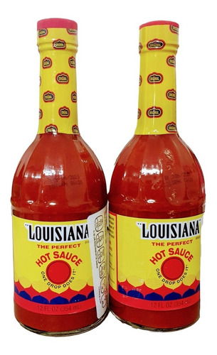 2 Pack Salsa Louisiana Hot Sauce 354ml Importada