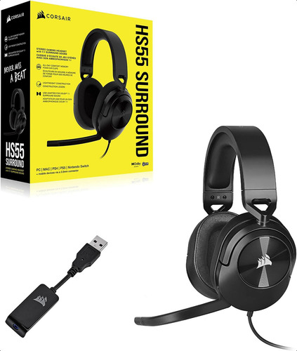Corsair Hs55 Auriculares Envolventes Para Juegos (almohadill