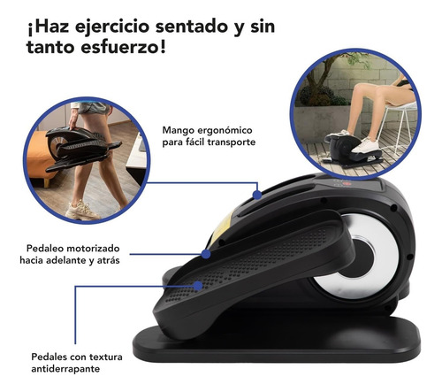 Mini Máquina Elíptica Eléctrica De Ejercicio Pantalla