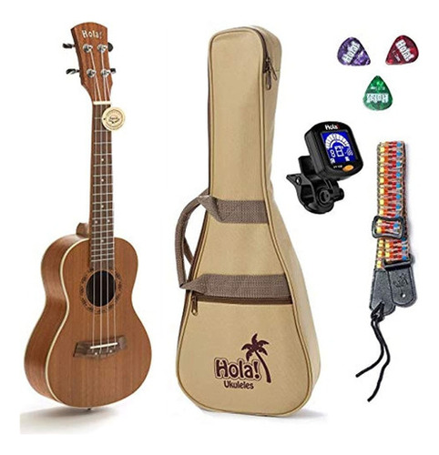 Serie Ukulele Bundle Deluxe De Concierto De Hola Music Model